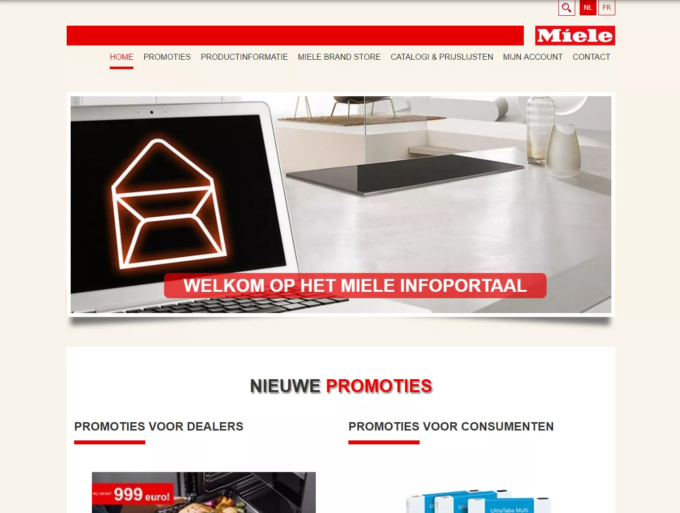 B2B dealerplatform Miele