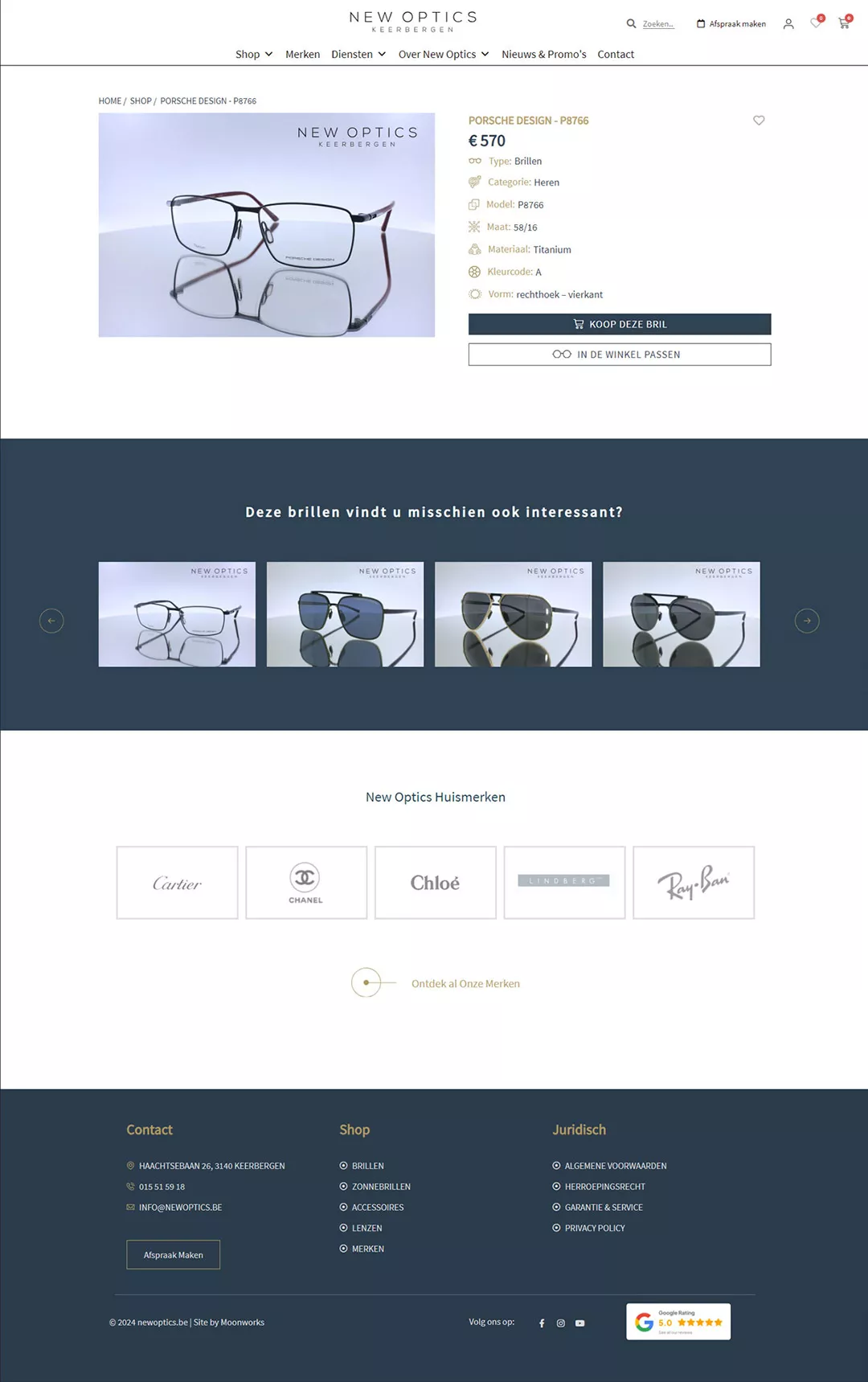 E-commerce platform New Optics