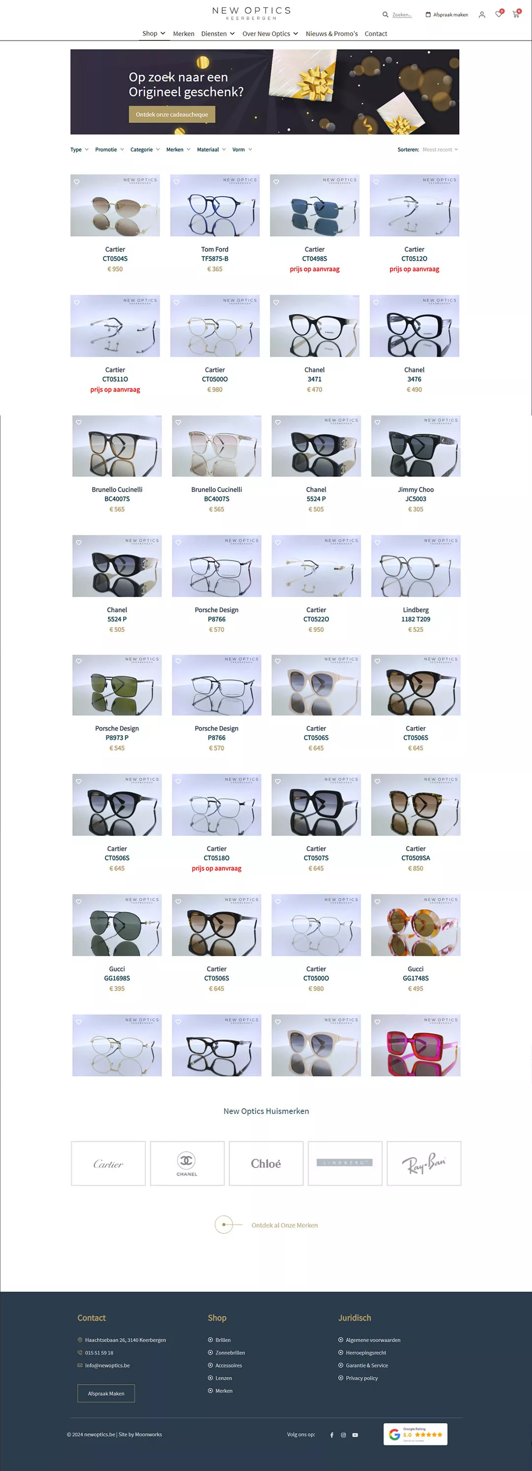 E-commerce platform New Optics